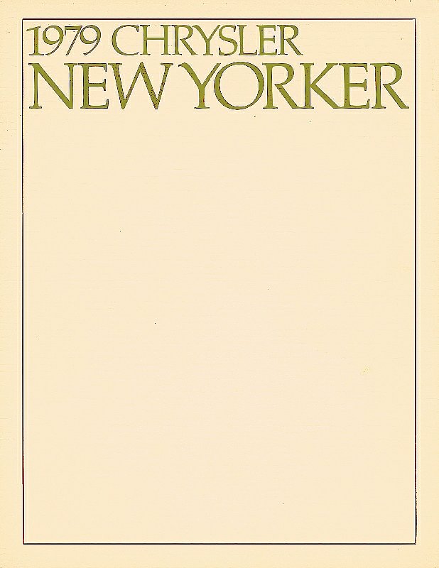 1979 Chrysler New Yorker Brochure